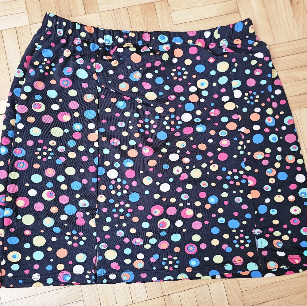 Colorful Polka Dot Skort